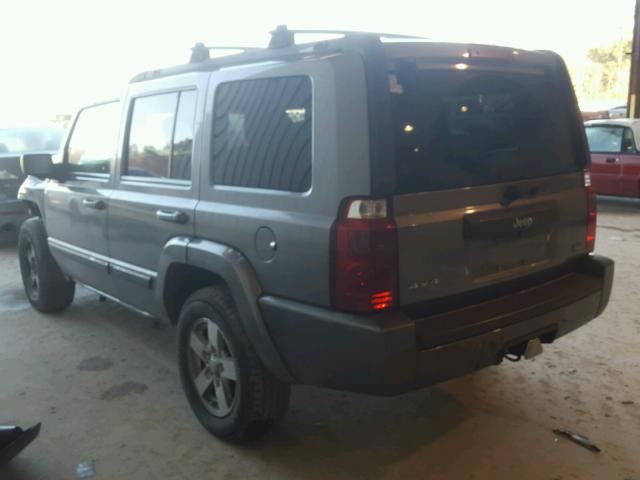 1J8HG48PX7C630844 - 2007 JEEP COMMANDER GRAY photo 3