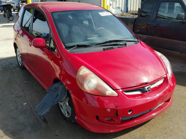 JHMGD38638S000179 - 2008 HONDA FIT SPORT RED photo 1