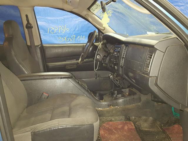 1D4HS38N53F567601 - 2003 DODGE DURANGO SP BLUE photo 5