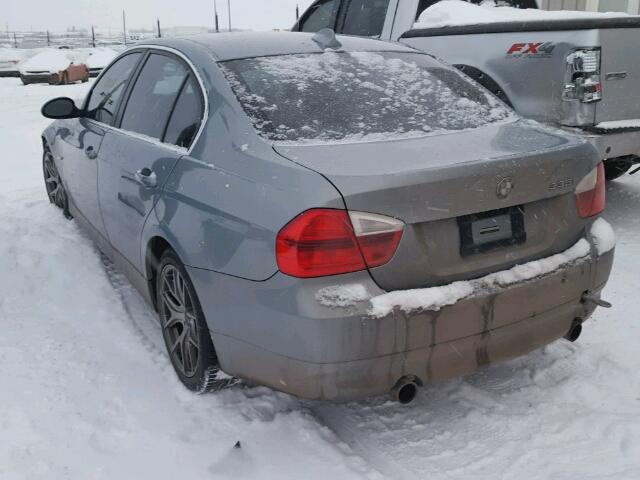 WBAVB735X7P101321 - 2007 BMW 335 I BLUE photo 3