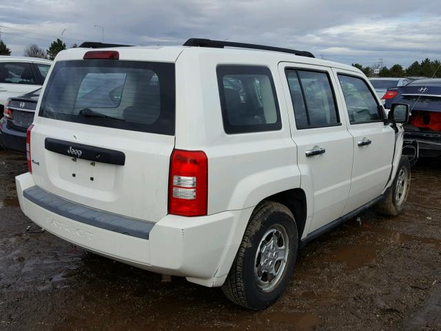 1J4FF28B89D152702 - 2009 JEEP PATRIOT SP WHITE photo 4