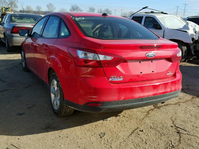 1FADP3F21DL360475 - 2013 FORD FOCUS SE RED photo 3