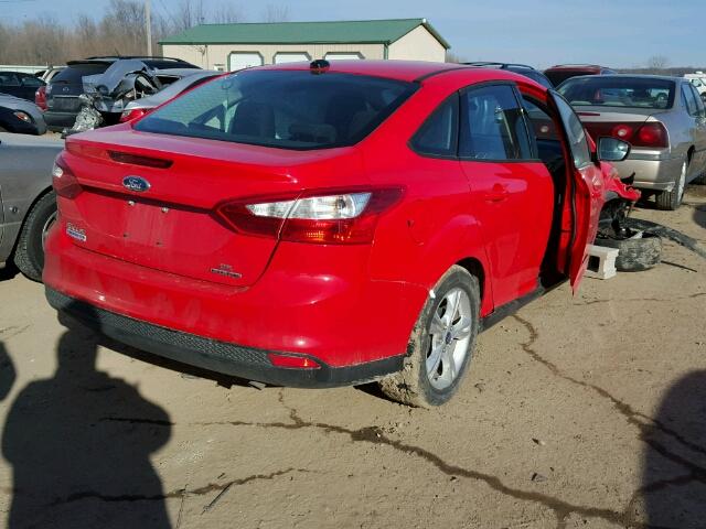1FADP3F21DL360475 - 2013 FORD FOCUS SE RED photo 4