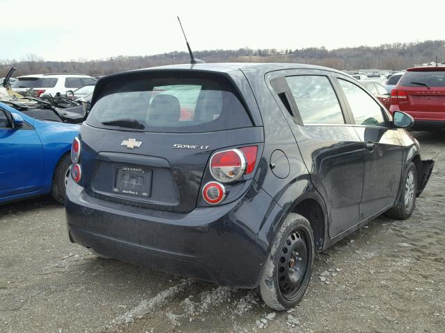 1G1JC6SH4D4130971 - 2013 CHEVROLET SONIC LT BLACK photo 4