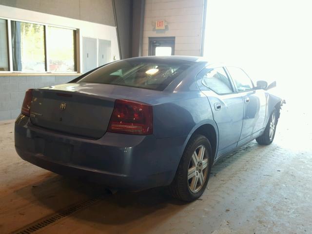 2B3LK43G57H844467 - 2007 DODGE CHARGER SE BLUE photo 4