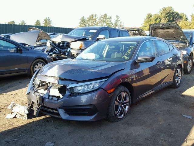 2HGFC2F52GH502841 - 2016 HONDA CIVIC LX CHARCOAL photo 2