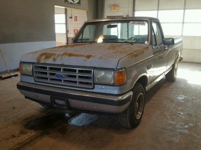 1FTEF15N3HNA46323 - 1987 FORD F150 GRAY photo 2