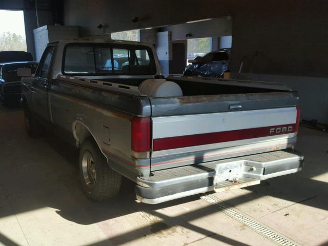 1FTEF15N3HNA46323 - 1987 FORD F150 GRAY photo 3