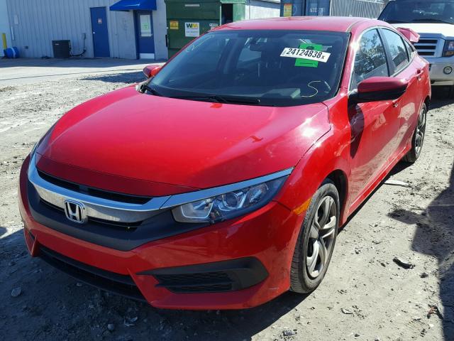 2HGFC2F53GH541017 - 2016 HONDA CIVIC LX RED photo 2