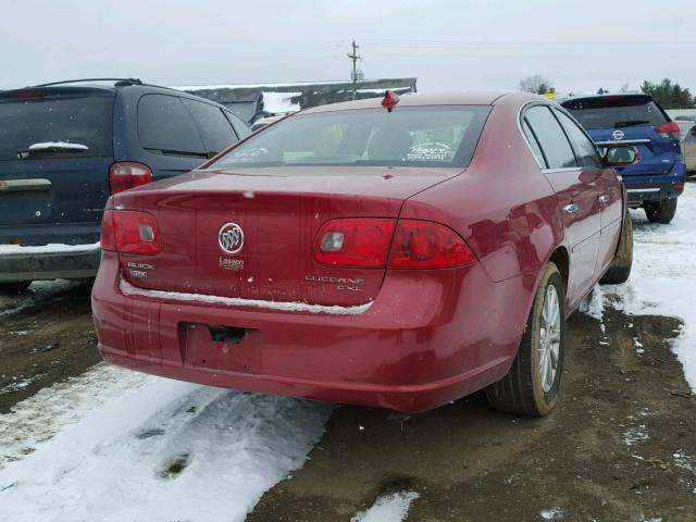 1G4HD57M29U102818 - 2009 BUICK LUCERNE CX RED photo 4