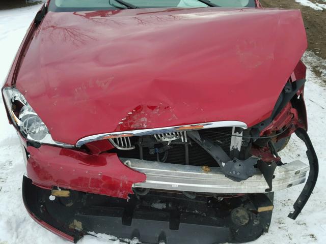 1G4HD57M29U102818 - 2009 BUICK LUCERNE CX RED photo 7