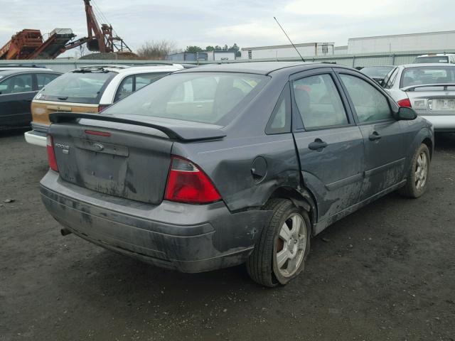 1FAFP34N27W321676 - 2007 FORD FOCUS ZX4 CHARCOAL photo 4