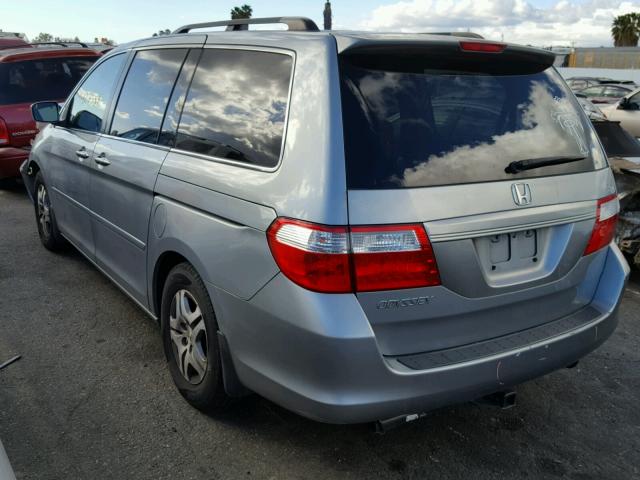 5FNRL38656B078664 - 2006 HONDA ODYSSEY EX GRAY photo 3