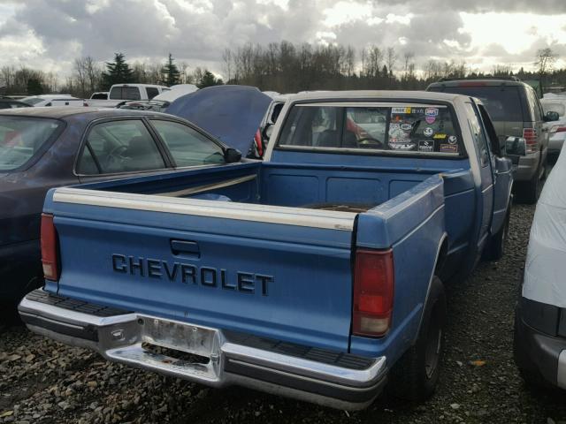 1GCCS19R9J8143269 - 1988 CHEVROLET S TRUCK S1 BLUE photo 4