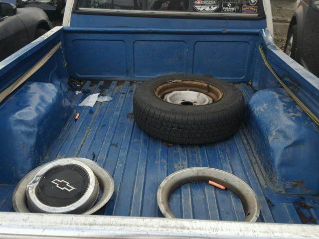 1GCCS19R9J8143269 - 1988 CHEVROLET S TRUCK S1 BLUE photo 6