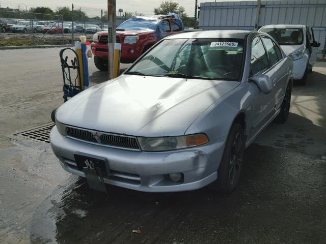 4A3AA46G6YE085287 - 2000 MITSUBISHI GALANT ES SILVER photo 2