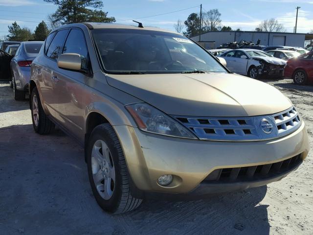 JN8AZ08T74W219344 - 2004 NISSAN MURANO SL GOLD photo 1