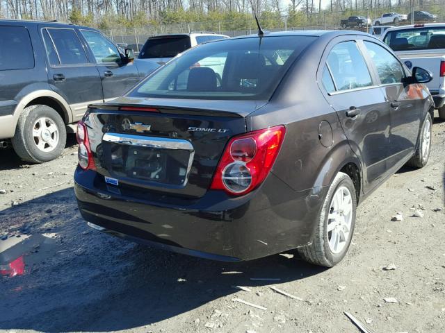 1G1JC5SG1E4239830 - 2014 CHEVROLET SONIC LT BROWN photo 4