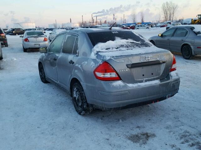 3N1CC1AP4BL457294 - 2011 NISSAN VERSA S GRAY photo 3