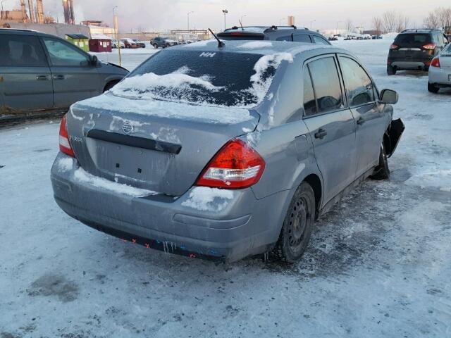 3N1CC1AP4BL457294 - 2011 NISSAN VERSA S GRAY photo 4