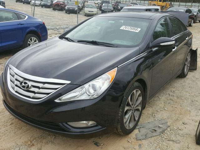 5NPEC4AB8DH683238 - 2013 HYUNDAI SONATA SE BLACK photo 2