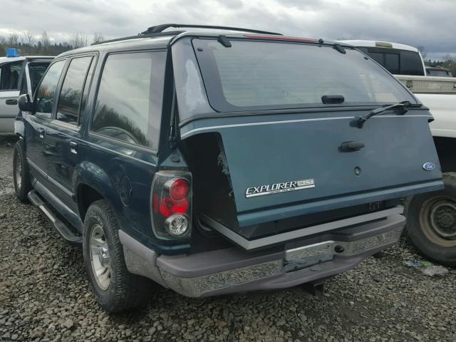 1FMDU34XXTZB79531 - 1996 FORD EXPLORER GREEN photo 3