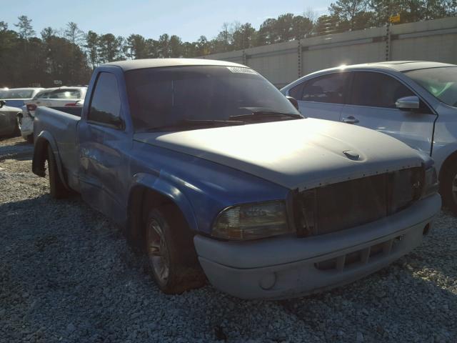 1B7GL26Z3XS118503 - 1999 DODGE DAKOTA BLUE photo 1