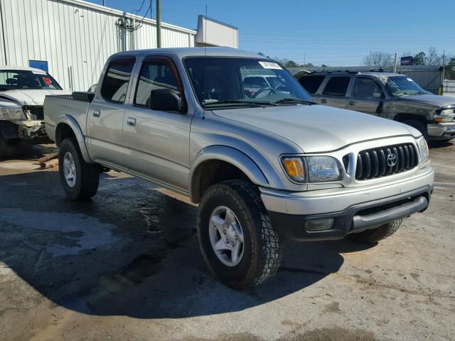 5TEHN72N44Z415592 - 2004 TOYOTA TACOMA DOU SILVER photo 1