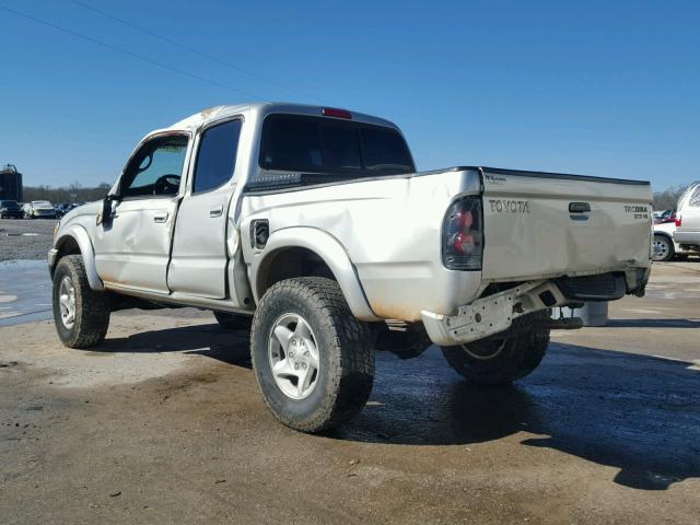 5TEHN72N44Z415592 - 2004 TOYOTA TACOMA DOU SILVER photo 3