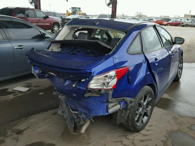 1FADP3F20DL291021 - 2013 FORD FOCUS SE BLUE photo 4