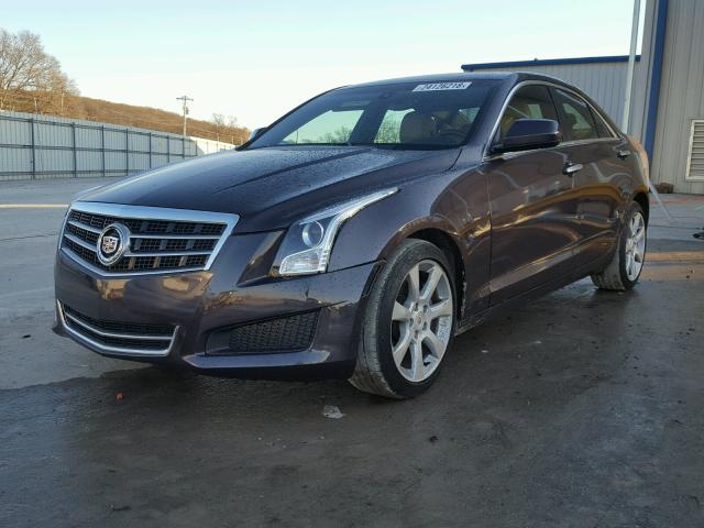 1G6AA5RXXE0150920 - 2014 CADILLAC ATS PURPLE photo 2