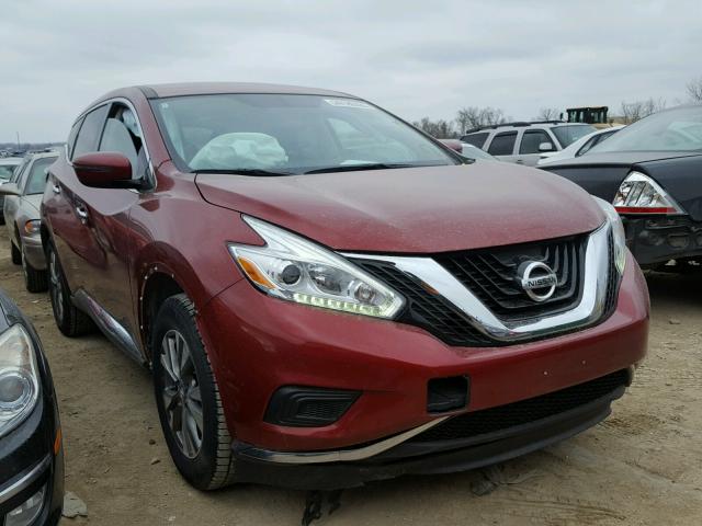 5N1AZ2MH0GN148681 - 2016 NISSAN MURANO S MAROON photo 1