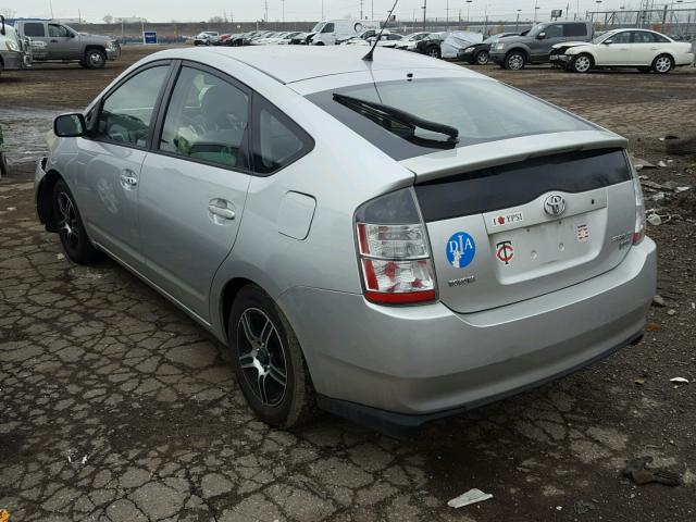 JTDKB20U140027067 - 2004 TOYOTA PRIUS SILVER photo 3