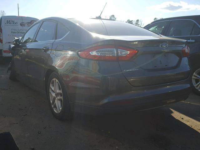 3FA6P0H76GR317563 - 2016 FORD FUSION SE GRAY photo 3