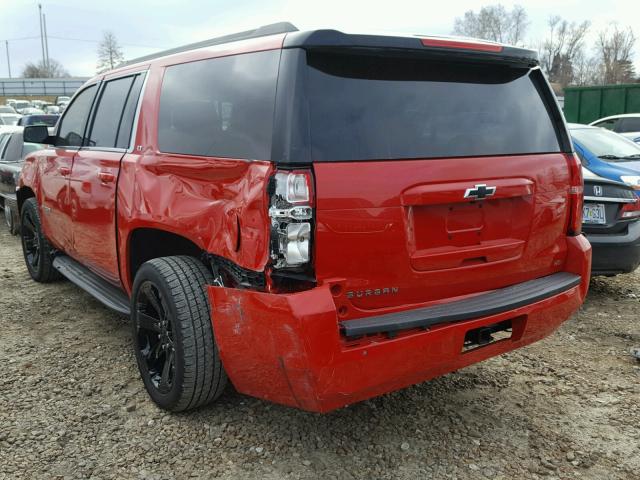 1GNSKHKC3HR322445 - 2017 CHEVROLET SUBURBAN K RED photo 3