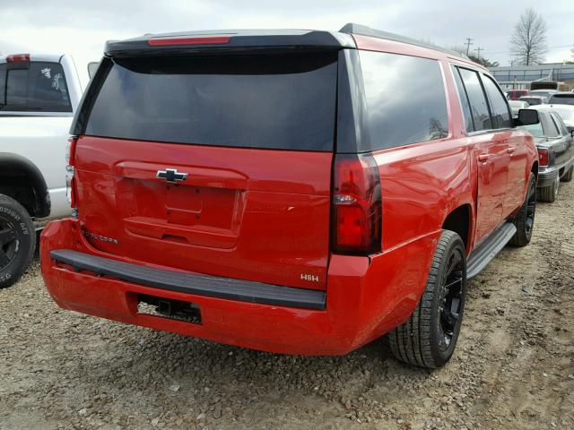 1GNSKHKC3HR322445 - 2017 CHEVROLET SUBURBAN K RED photo 4