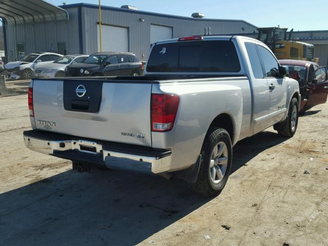 1N6BA0CA0BN310162 - 2011 NISSAN TITAN S SILVER photo 4