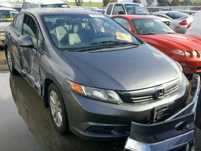 19XFB2F8XCE318815 - 2012 HONDA CIVIC EX GRAY photo 1