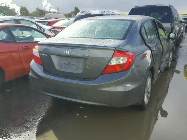 19XFB2F8XCE318815 - 2012 HONDA CIVIC EX ნაცრისფერი ფოტო 4
