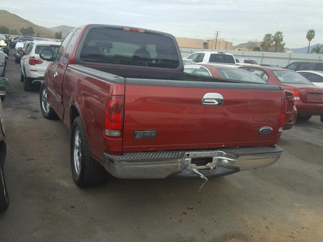 1FTZX1720XKB43643 - 1999 FORD F150 BURGUNDY photo 3