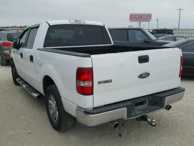 1FTPW12V87KB92990 - 2007 FORD F150 SUPER WHITE photo 3