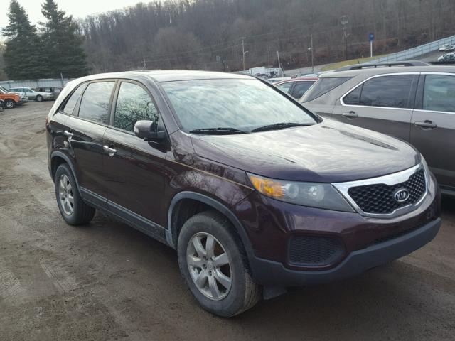 5XYKT3A15BG079946 - 2011 KIA SORENTO BA BURGUNDY photo 1