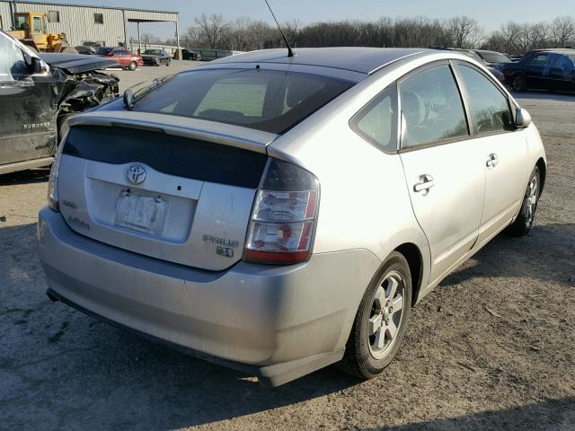 JTDKB20UX57023303 - 2005 TOYOTA PRIUS SILVER photo 4