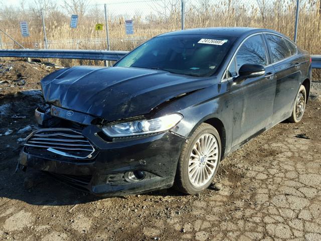 3FA6P0K91GR175309 - 2016 FORD FUSION TIT BLACK photo 2