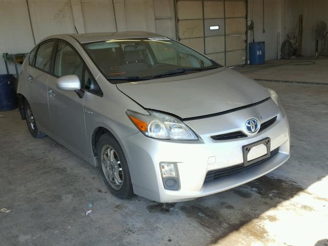 JTDKN3DU7A0014200 - 2010 TOYOTA PRIUS SILVER photo 1