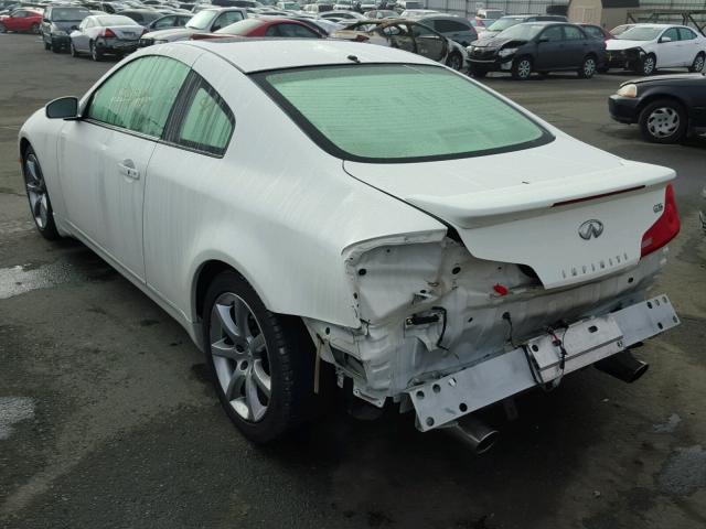 JNKCV54E86M702651 - 2006 INFINITI G35 WHITE photo 3