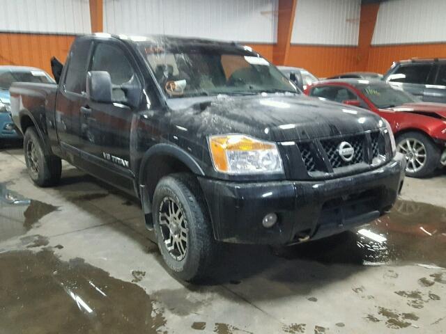 1N6AA06C08N331840 - 2008 NISSAN TITAN XE BLACK photo 1