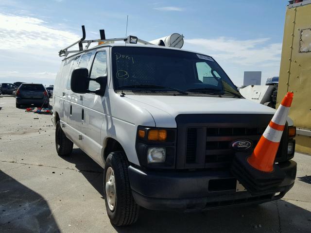 1FTSE34L38DA26757 - 2008 FORD ECONOLINE WHITE photo 1