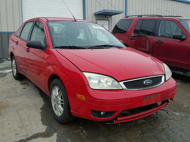 1FAFP34N27W153912 - 2007 FORD FOCUS ZX4 RED photo 1