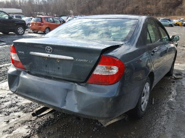 4T1BE32K54U332634 - 2004 TOYOTA CAMRY LE GRAY photo 4